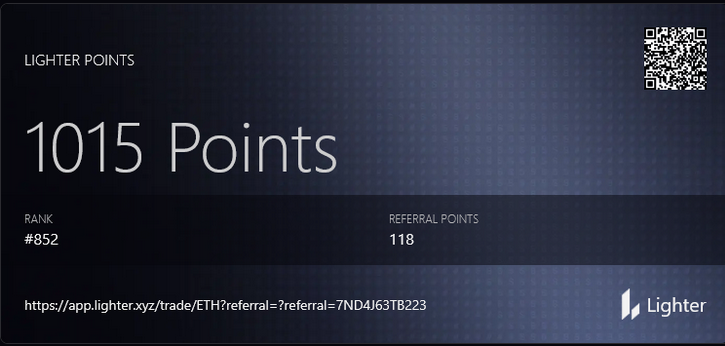 Freedayssss's tweet photo. No fees. No mercy. Just trading.

Use the code: 7ND4J63TB223

@lighter_xyz is where killers play. 🔪📈

https://t.co/ZVpdcWf8QU https://t.co/Z5zj4neTYv