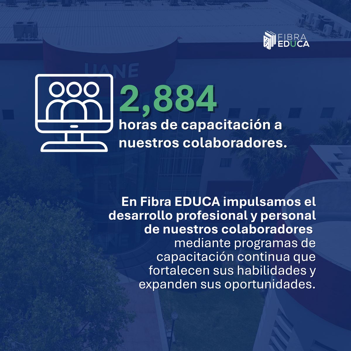 📚 En Fibra EDUCA creemos en el crecimiento continuo.
En 2024, capacitamos al 82.6 % de nuestra plantilla con más de 2,800 horas enfocadas en sostenibilidad, liderazgo, finanzas y más.
📄 Conoce más en nuestro Informe de Sostenibilidad 2024:lnkd.in/esj3AfED