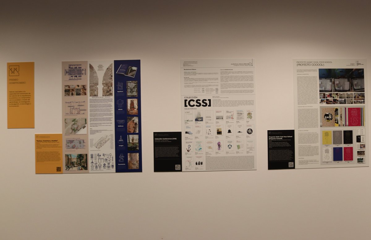 ▪️La colección Conferences [CSS] de <a href="/rEcolectores/">rEcolectores urbanos</a> , impulsada por el colegiado Ferrán Ventura junto a Nerea Salas, es otra de las obras que puede verse en la exposición “Premios ARQUITECTURA 2024” del <a href="/CSCAE/">CSCAE</a>