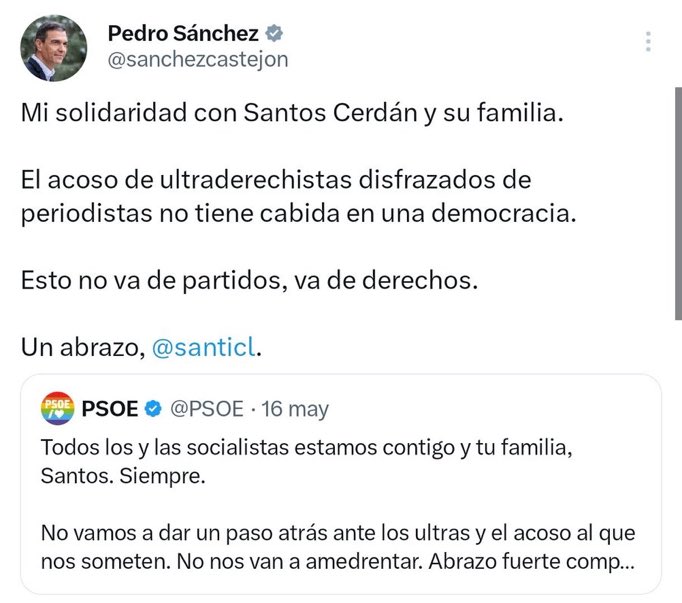 Hola <a href="/sanchezcastejon/">Pedro Sánchez</a> 
¿Has borrado este tuit?
Tranquilo, lo vamos a RT hasta que nos duelan los dedos.