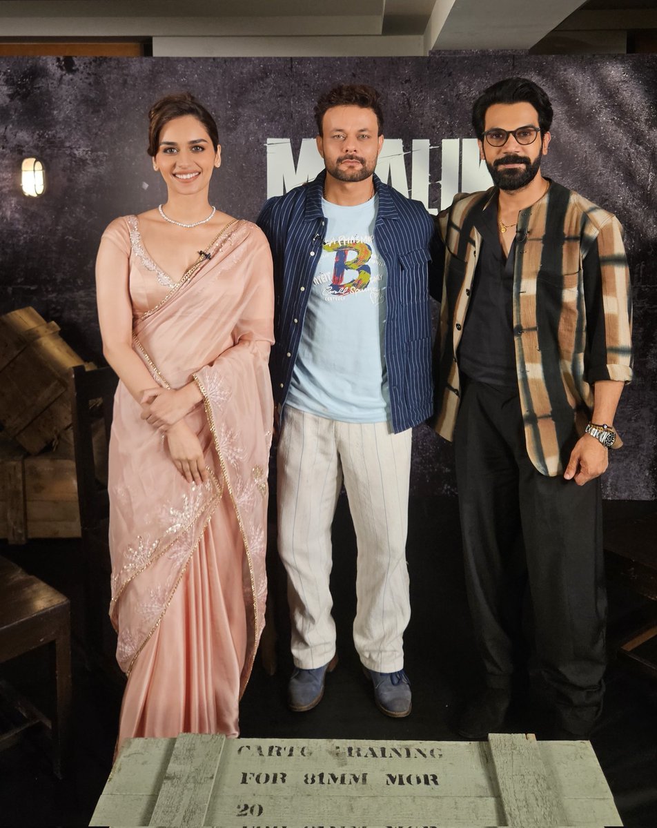 #MaalikKaRaj 👑 | Grace &amp; Grit
Old friend Rajkummar Rao returns in a fiery new avatar, and Manushi Chhillar brings strength wrapped in elegance in Maalik.
A powerful duo in a gripping story — and we sat down for a fun, fearless, and fascinating conversation you won’t want to