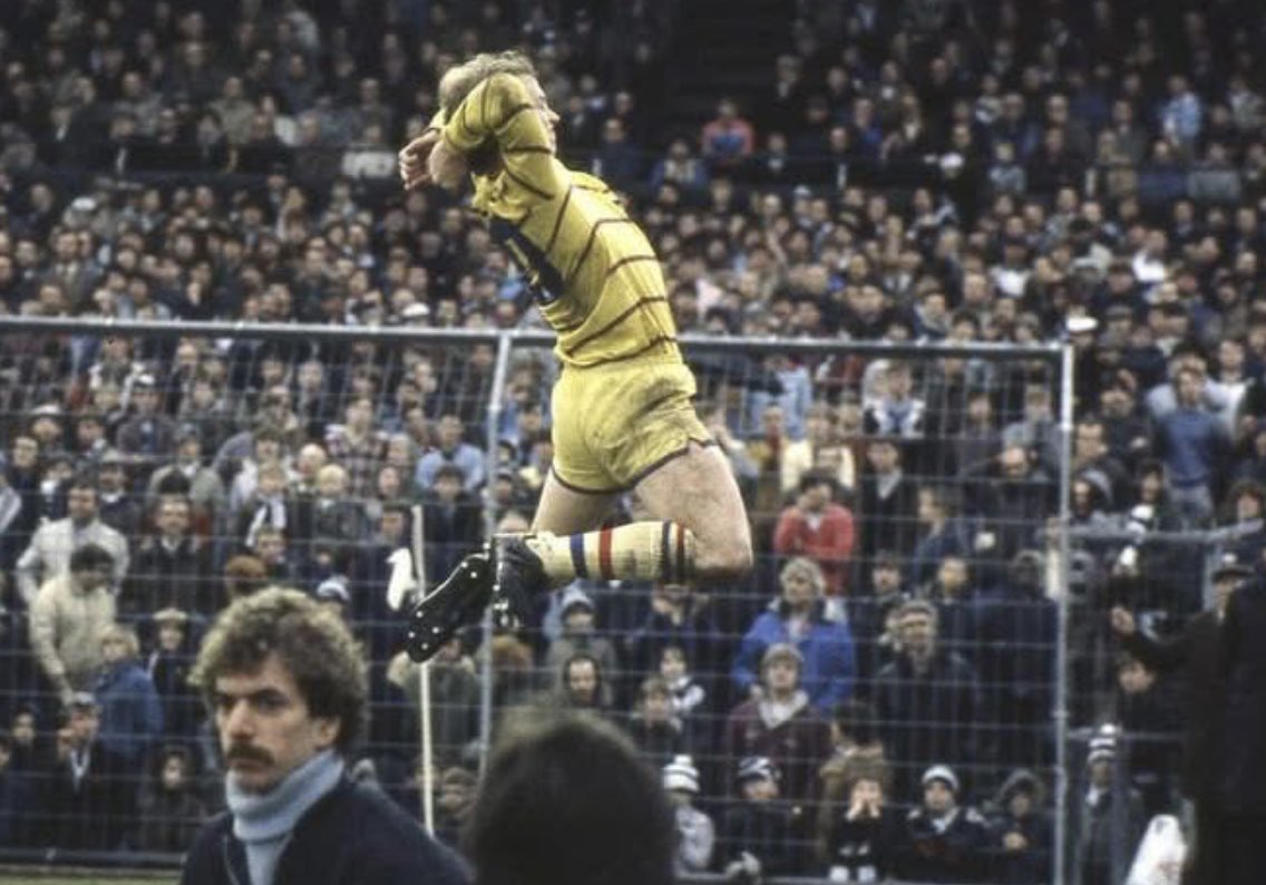 Speedo  goal celebration at Newcastle 1984 <a href="/ChelseaFC/">Chelsea FC</a>