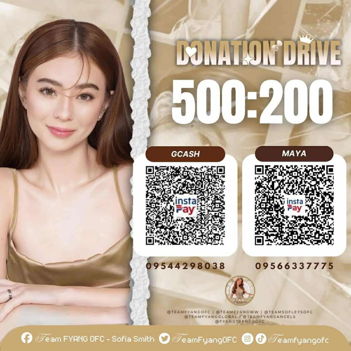 TeamFyangOFC's tweet photo. 🎞 𝐅𝐈𝐑𝐒𝐓 𝐒𝐋𝐀𝐘𝐄𝐀𝐑 𝐖𝐈𝐓𝐇 𝐅𝐘𝐀𝐍𝐆

As we count down to our 1st anniversary this August 4, we’re launching a special Donation Drive (500:200) to mark this milestone. It’s been a year of shared wins, solid support, and nonstop slayage, and we’re so proud of how far we’ve come together. 🙌🏻🥺

Let’s celebrate this Slayear by continuing to show up for Fyang in the best way we know how. Every donation is a reminder of the love we’ve built as a team. 🤍

#FyangSmith | #SofiaSmith
