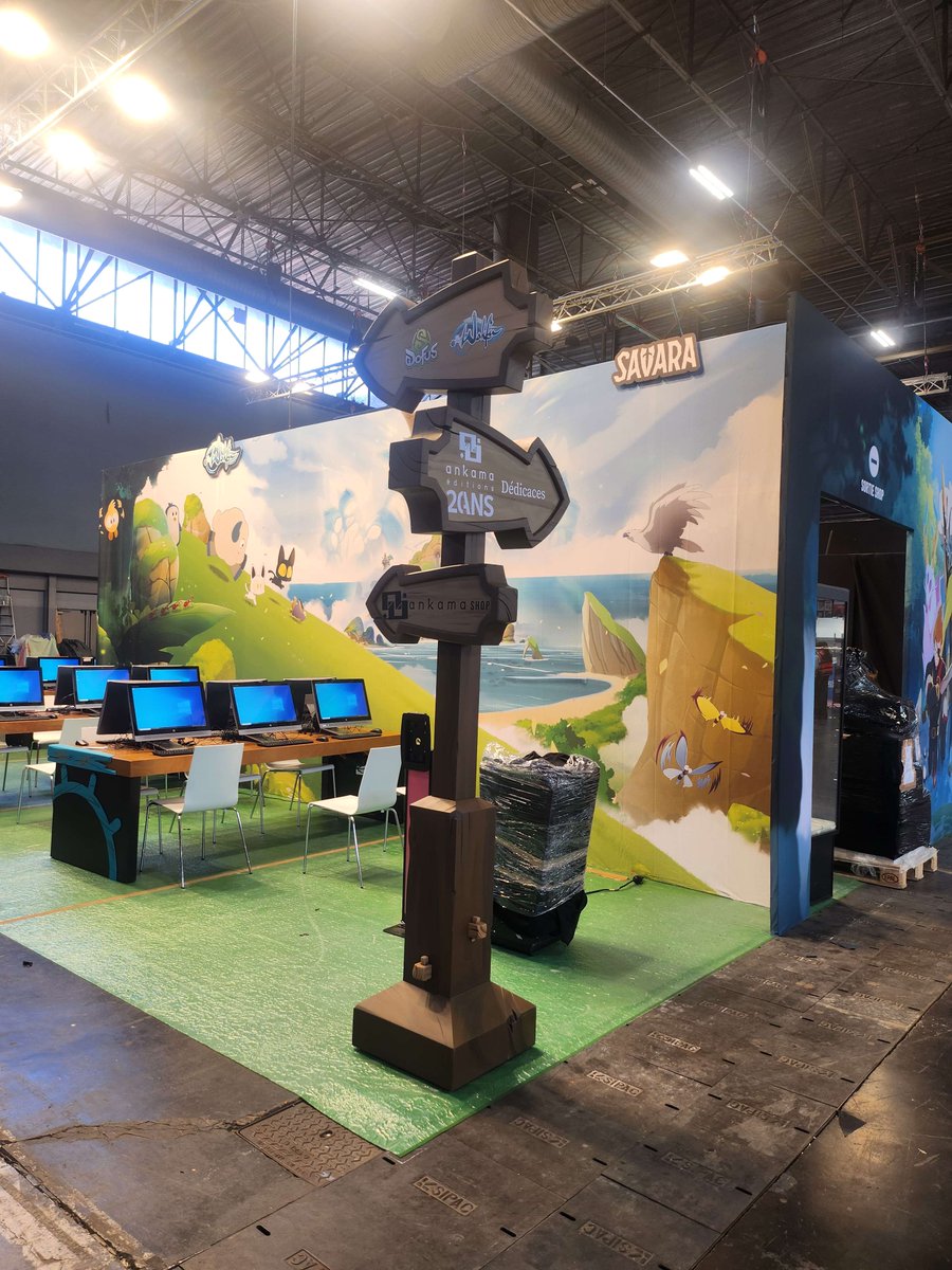 AnkamaGames's tweet image. #JapanExpo2025 ça commence demain !
Petit aperçu du stand #Ankama, aux couleurs de la thématique 2025 : « Osamodas : Le pacte bestial » ! 👀
Nous avons hâte de vous retrouver pour 4 jours de folie ! 🎮📚🧸