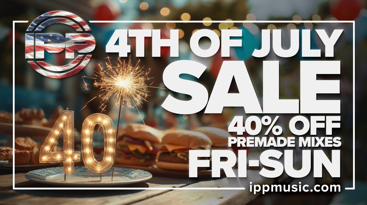 IPPMusic's tweet image. 🎆 It’s time to turn up the volume on freedom! 🇺🇸 Our annual IPP 4th of July Sale starts Friday — don’t miss explosive deals on the best cheer music in the game! 💥🎶

#IPPUSA #FourthOfJulySale #CheerMusic