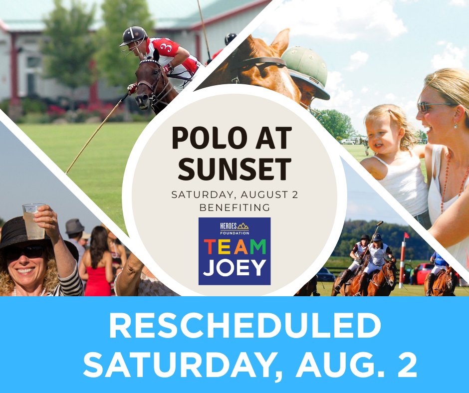 Heroes Foundation (@heroesfndtn) on Twitter photo We’re a month away from Hickory Hall Polo Club’s Polo at Sunset, benefiting the <a href="/HeroesFndtn/">Heroes Foundation</a> #TeamJOEY Program! Pack a picnic and bring the whole family to enjoy this fast-paced, exhilarating team sport on horseback 🐎 heroesfoundation.org/events
#beatcancer #UnitingINAgainstCancer We’re a month away from Hickory Hall Polo Club’s Polo at Sunset, benefiting the <a href="/HeroesFndtn/">Heroes Foundation</a> #TeamJOEY Program! Pack a picnic and bring the whole family to enjoy this fast-paced, exhilarating team sport on horseback 🐎 heroesfoundation.org/events
#beatcancer #UnitingINAgainstCancer