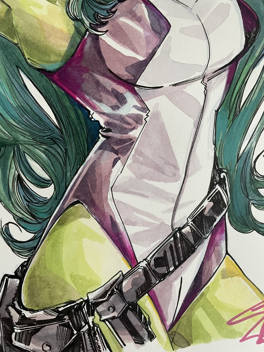 GiadaBelvi_art's tweet image. Commission She Hulk
For original please contact @comixartconnect