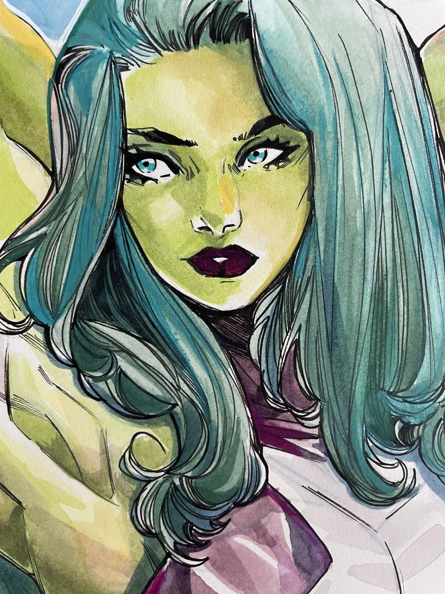 GiadaBelvi_art's tweet image. Commission She Hulk
For original please contact @comixartconnect