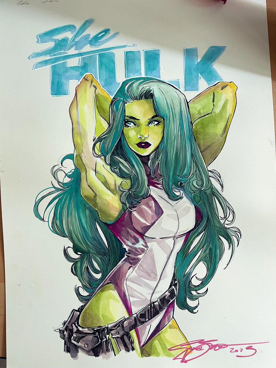 GiadaBelvi_art's tweet image. Commission She Hulk
For original please contact @comixartconnect