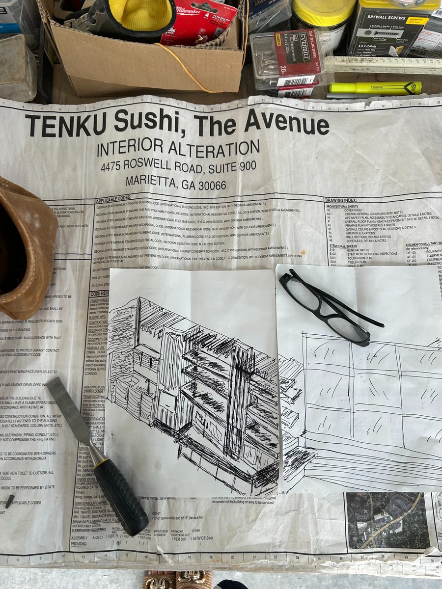 A little BTS of Tenku Sushi 👀
