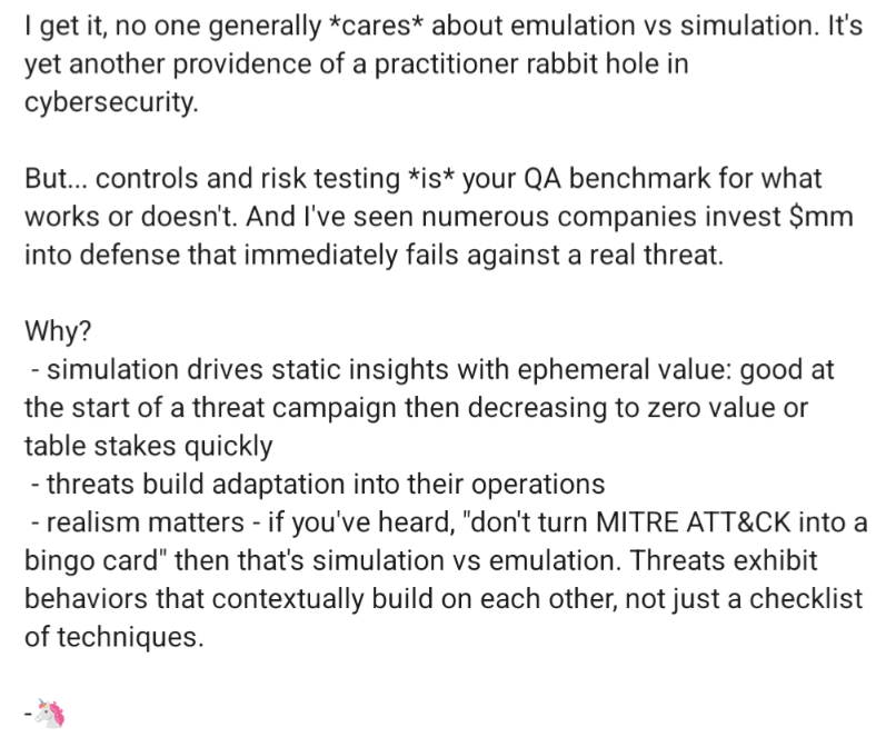 Emulation vs Simulation 
🦄