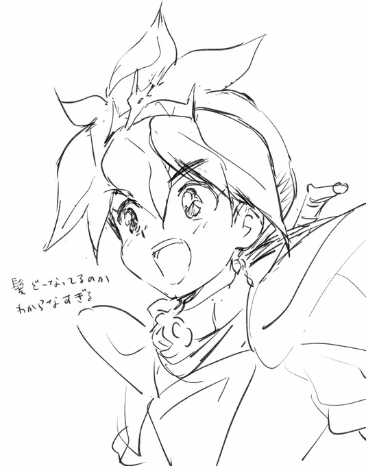 ワタル…作監さんによって絵が違うし好きな作監さんが多すぎて誰に寄せたらいいのかわからない上に髪の描き方が自分の文法と違いすぎて描くのめっちゃ時間かかってしまう😭でも楽しい!!! 