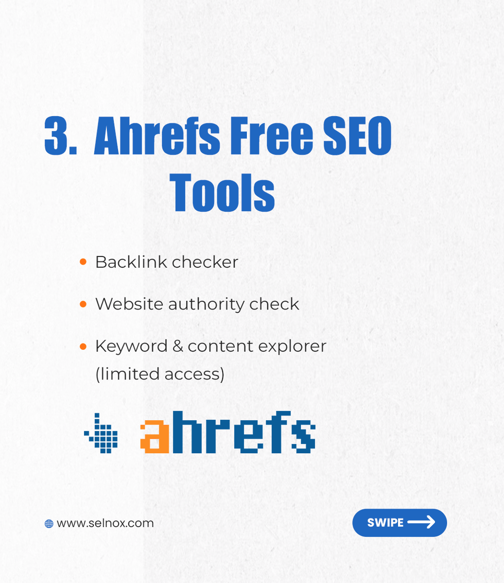 selnoxinfotech's tweet photo. Top -7 Free Website Audit Tools For SEO Expert

#SEO #websiteaudittool #SEOExperts #seoin2025 #SEOExperts https://t.co/ZOtey64u4O
