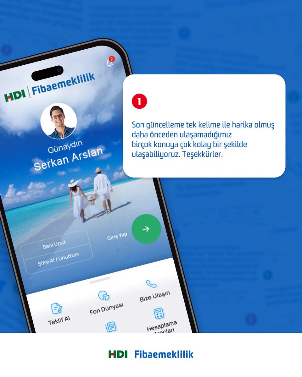 hdifibaemek's tweet photo. Görüşlerinizi bizimle paylaştığınız için teşekkür ederiz. 💙

Sizlere en iyi hizmeti sunmak için çalışıyoruz.

#HDIFibaemeklilik #MobilApp https://t.co/oA2AsNiDnm