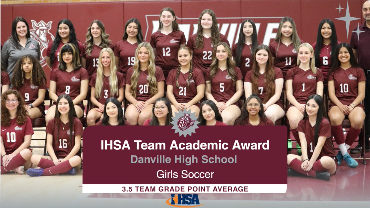 Big shoutout to the DHS Girl Soccer team for qualifying for the IHSA Team Academic Achievement Award! The Vikings achieved an impressive 3.5 cumulative GPA during the 2025 season, proving that hard work on the field goes hand in hand with dedication in the classroom.