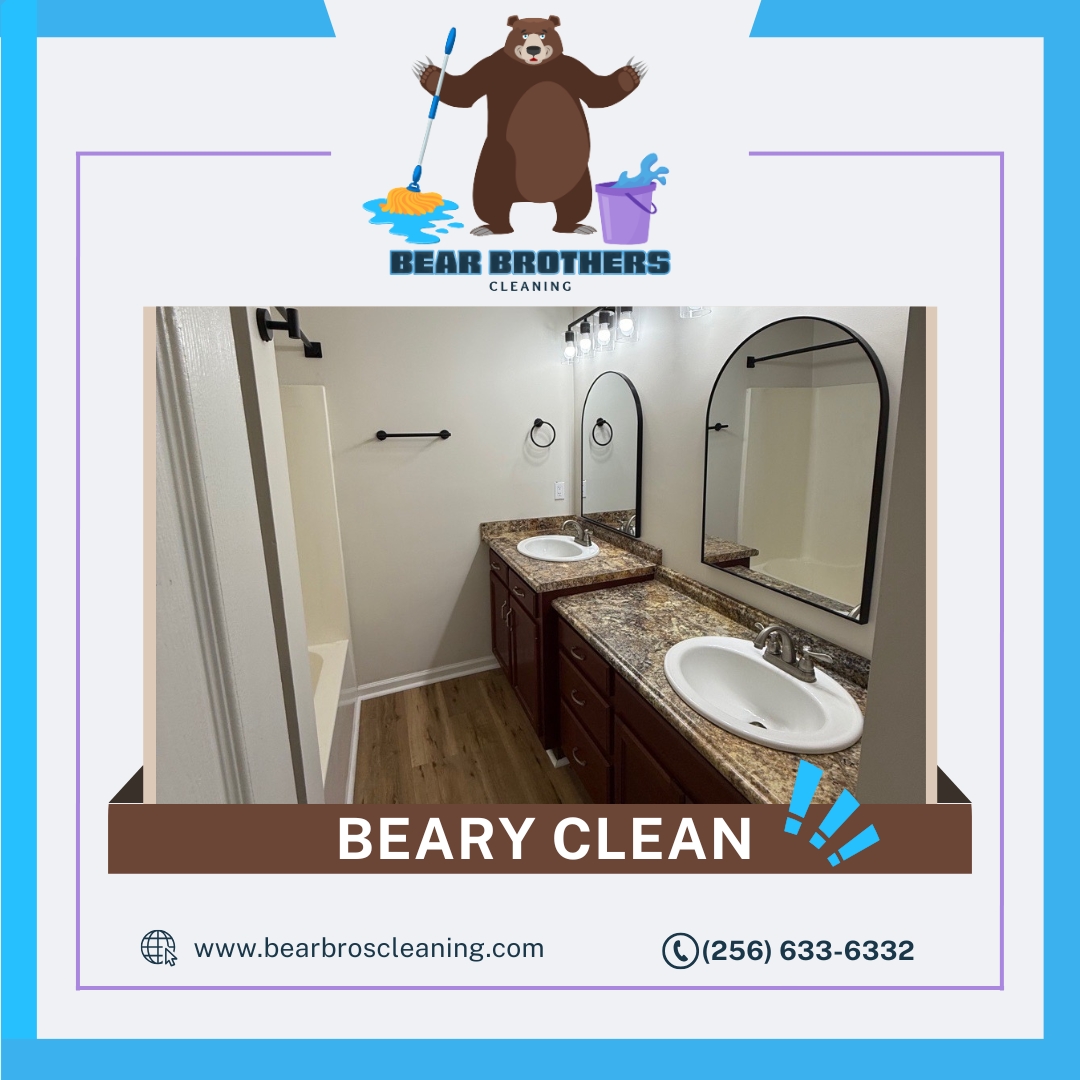 bearbroscleans's tweet photo. Your bathroom should sparkle—not scare you. 🧽✨

Let Bear Brothers Cleaning of Huntsville handle the grime, so you can enjoy the shine!
From soap scum to stubborn stains, we scrub it all.

Call us at (256) 633-6332 https://t.co/3i3GWIKC1m