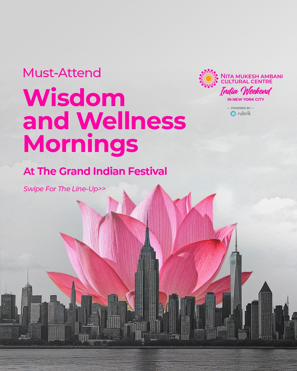 nmacc_india's tweet photo. 🌿 Start your day with purpose at #NMACCIndiaWeekend! https://t.co/ZaW8mZurSi