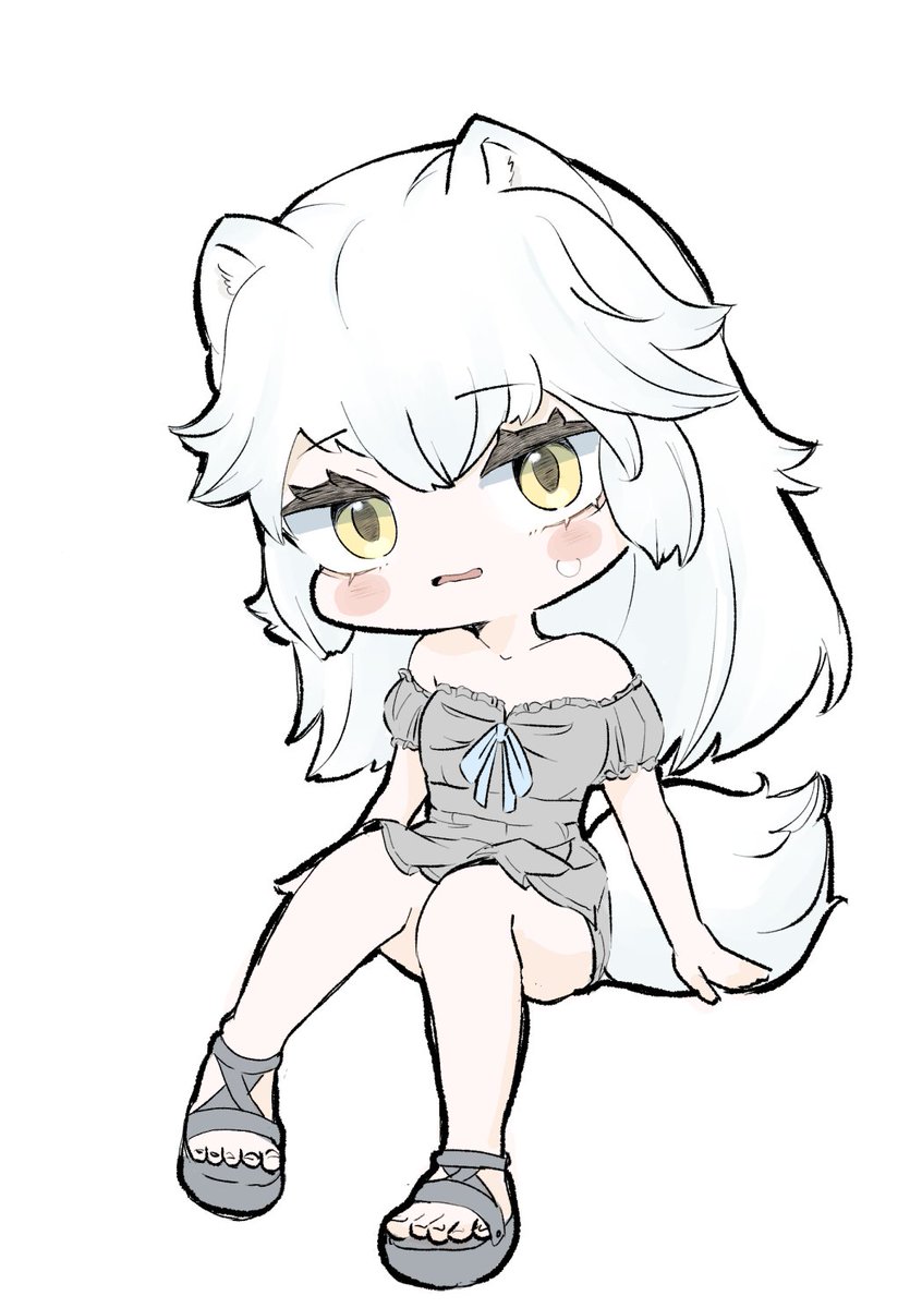 「」|🐺＜ﾈﾝｺｯのイラスト