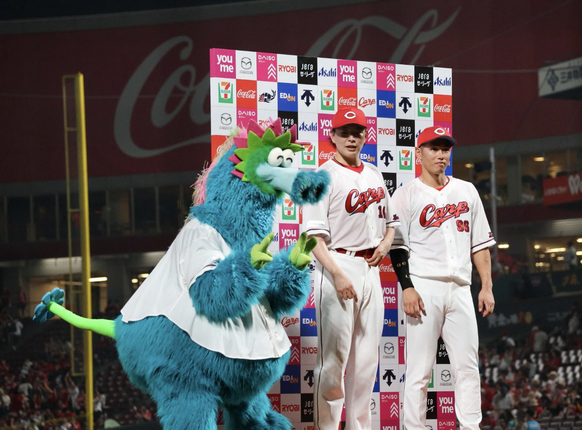 今日のヒロイン✨
ピースしてるスラィリー可愛い✌️

2025.7.2  カープ　マツダスタジアム