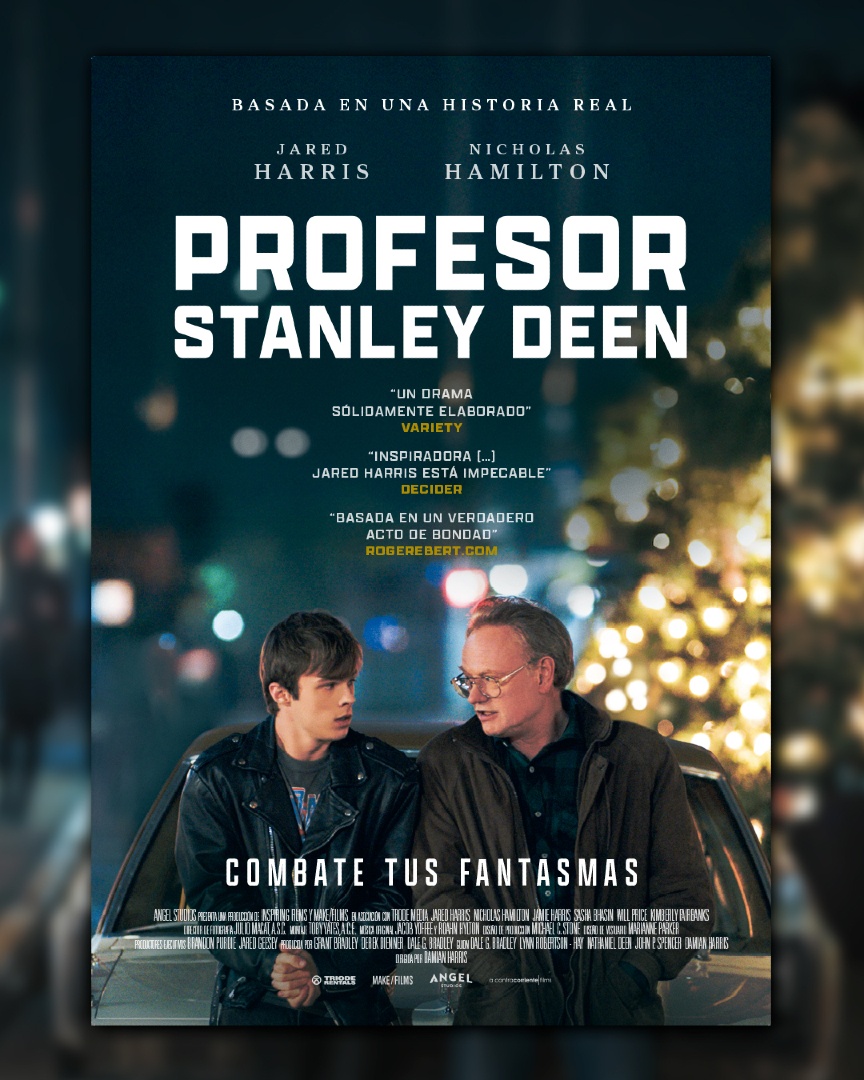 Os presentamos el póster de PROFESOR STANLEY DEEN 🎬
 
Basada en hechos reales, esta poderosa historia nos recuerda que un solo gesto puede cambiarlo todo 💥

Cuando Stanley Deen, un profesor con vocación, descubre que uno de sus alumnos vive en la calle y ha acabado en la