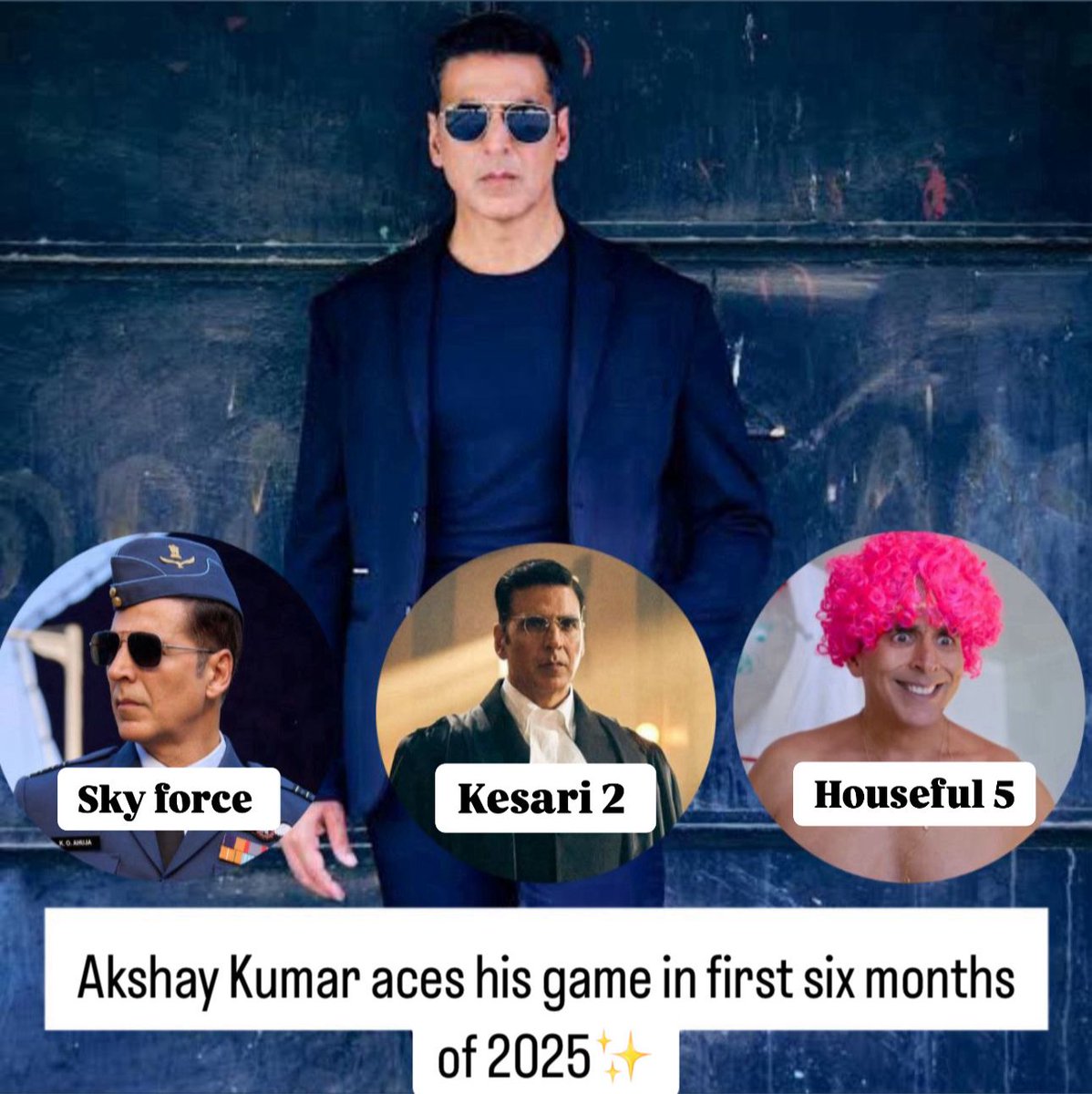 IWMBuzz (@iwmbuzz) on Twitter photo 3 Films, 3 Genres, 1 Star: #AkshayKumar🔥✨
#skyforce #kesari2 #housefull5 <a href="/akshaykumar/">Akshay Kumar</a> 3 Films, 3 Genres, 1 Star: #AkshayKumar🔥✨
#skyforce #kesari2 #housefull5 <a href="/akshaykumar/">Akshay Kumar</a>