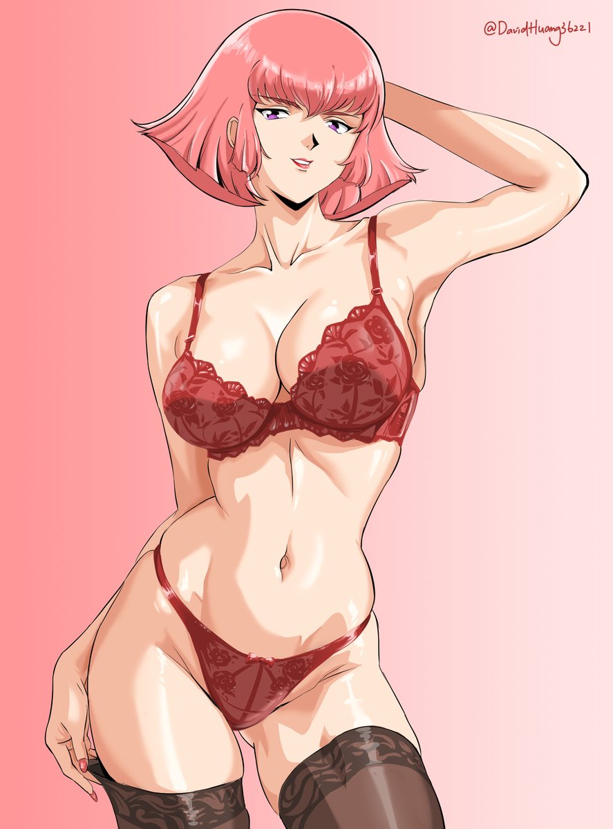 #gundamfanart
Haman with the red lingerie.❤️