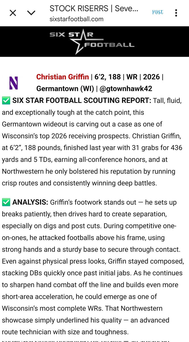 gtownhawk42's tweet image. Thank you @sixstarfootball for the write up from the @NUFBFamily mega camp. Had fun competing
@GtownGridiron @bond_coach @coachabrown1
@Coach_M_Martin @CoachDuFrane
@coachlindsey4
@CoachTurnerISU @KreczmerWIU
@jakob_thut @CoachWalkerRF
@Coach_Curtin_1
sixstarfootball.com/article/123275/