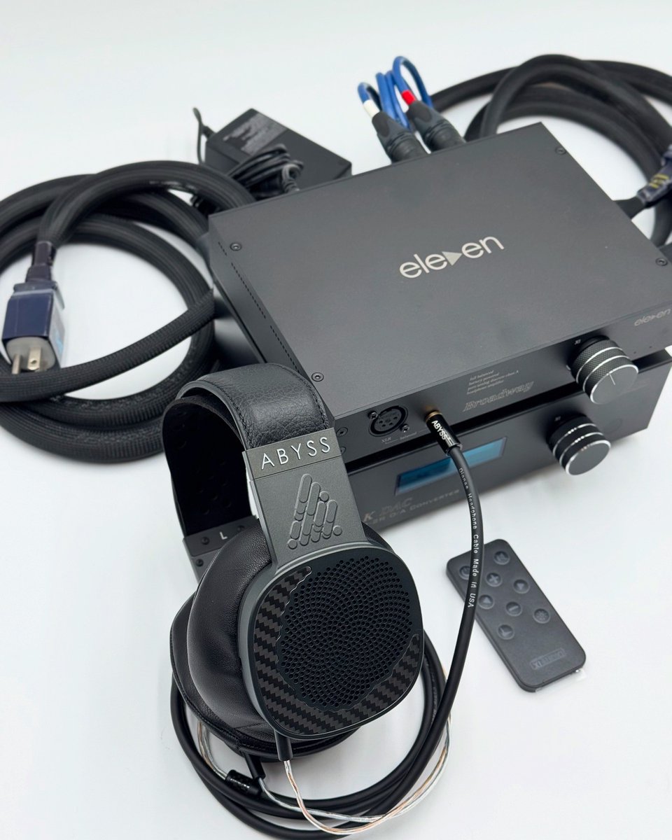 AbyssHeadphones's tweet photo. To celebrate the release of the updated ABYSS 2025 Edition Eleven Audio Broadway, you can get an entire system built around it at a PHENOMENAL discount!
https://t.co/du15j5gM5j
#abyssheadphones #jpslabs #dianamr #xiaudio #elevenaudio https://t.co/HfFV1xa6Dx