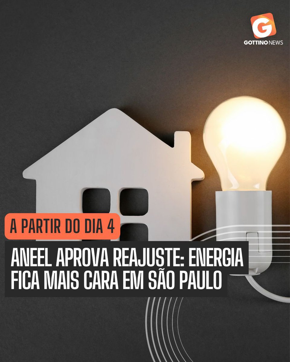RGottino's tweet image. 👉A Aneel aprovou o reajuste nas tarifas de energia da Enel em SP, com aumento médio de 13,94% nas contas a partir de 4 de julho. O impacto será de 15,77% para consumidores de alta tensão, como indústrias e centros comerciais, e de 13,47% para baixa tensão, incluindo residências.