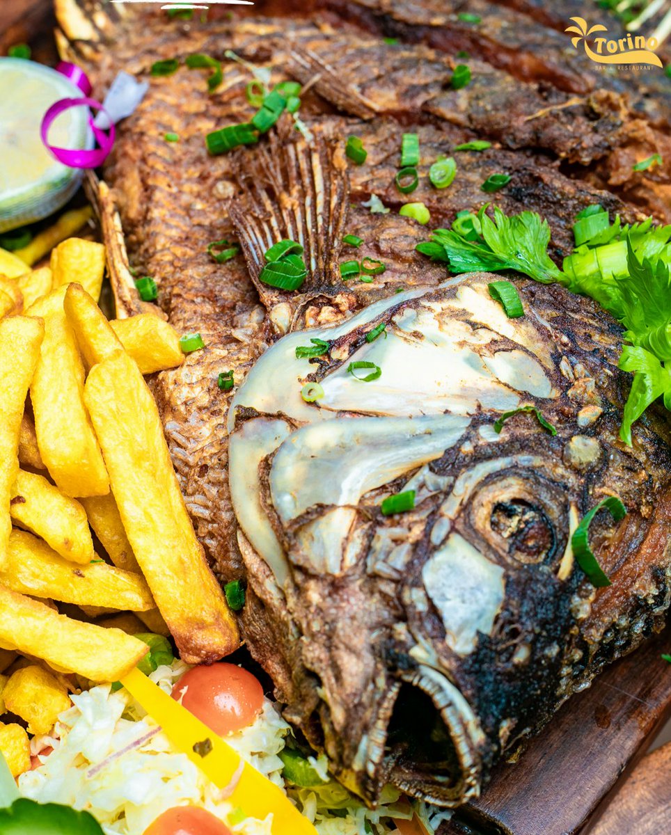 TorinoKampala's tweet photo. Crispy on the outside, tender on the inside β our deep-fried fish is a golden bite of perfection! ππ₯
#TorinoKampala #DeepFriedDelight #FishLovers #GoldenCrisp #UgandaEats https://t.co/qWW6tsLOEd