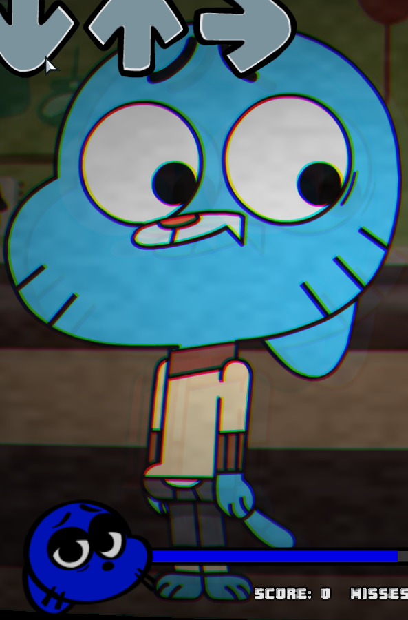 As the mods "First" tweet? its really second but like eh, Here is Gumballs Design for the first song! titled "The Denial"
---------------------------------------------------
Art by Me/ <a href="/TheFazgoober/">Faznose</a> 

#FNF #fnfmods #fnfmod