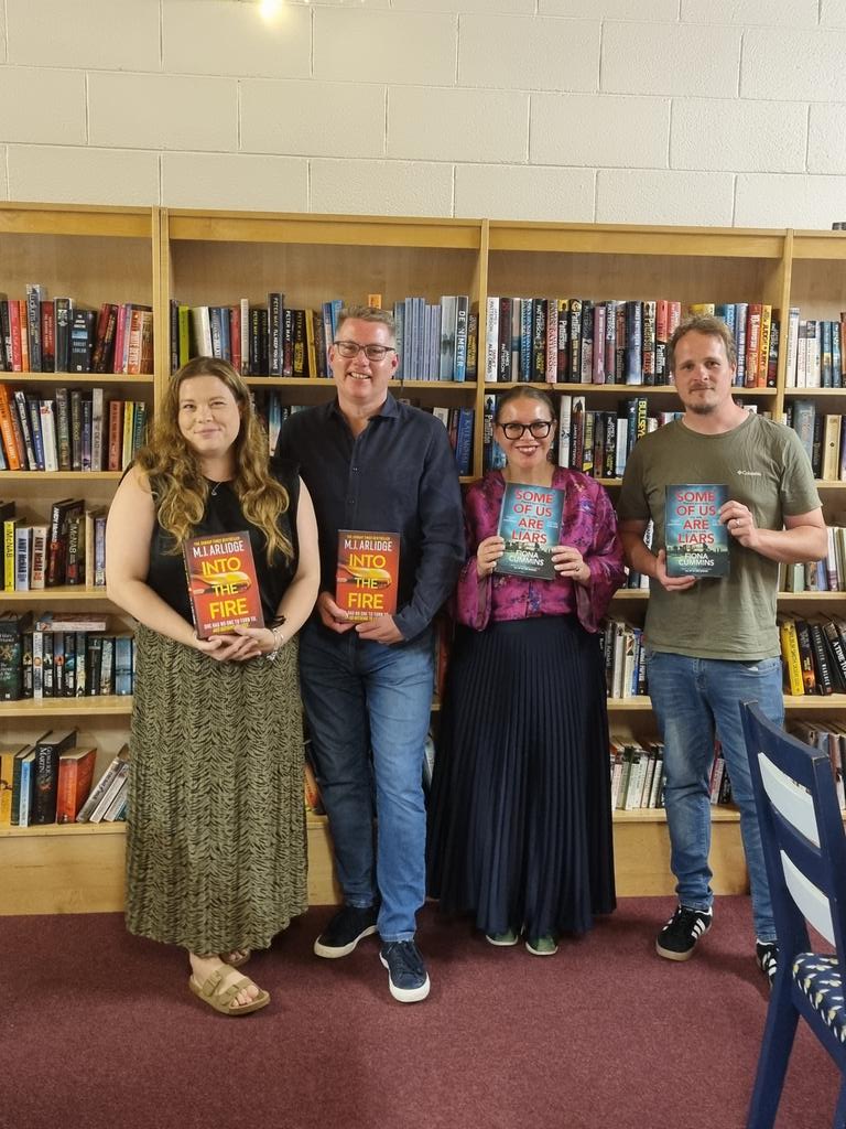 Fiona Cummins (@fionaanncummins) on Twitter photo So much fun with <a href="/mjarlidge/">Matthew Arlidge</a> at this fabulous event last night, hosted by the brilliant <a href="/berwynbookshop/">The Berwyn Bookshop</a>.
Thank you to booksellers Emma and Adam, and to the audience for coming along to hear us chat about our new books.
P.S. I went to the wrong hotel AND left my hairbrush at home! So much fun with <a href="/mjarlidge/">Matthew Arlidge</a> at this fabulous event last night, hosted by the brilliant <a href="/berwynbookshop/">The Berwyn Bookshop</a>.
Thank you to booksellers Emma and Adam, and to the audience for coming along to hear us chat about our new books.
P.S. I went to the wrong hotel AND left my hairbrush at home!