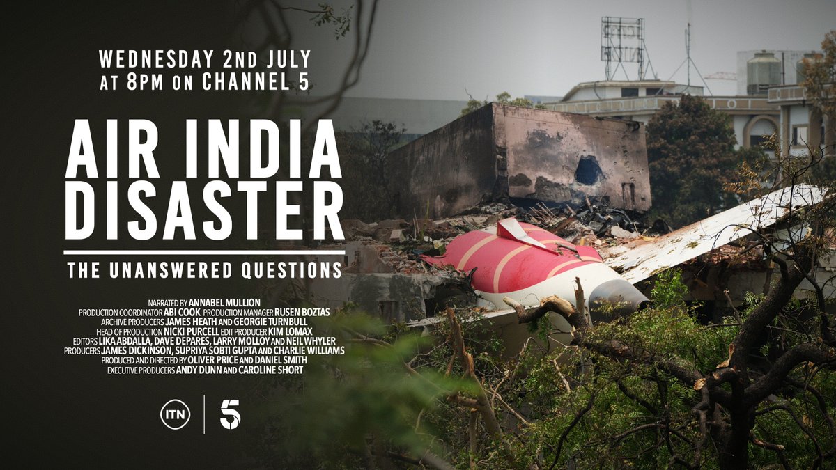 #AirIndia Disaster: The Unanswered Questions ON TONIGHT 8pm <a href="/channel5_tv/">Channel 5</a>