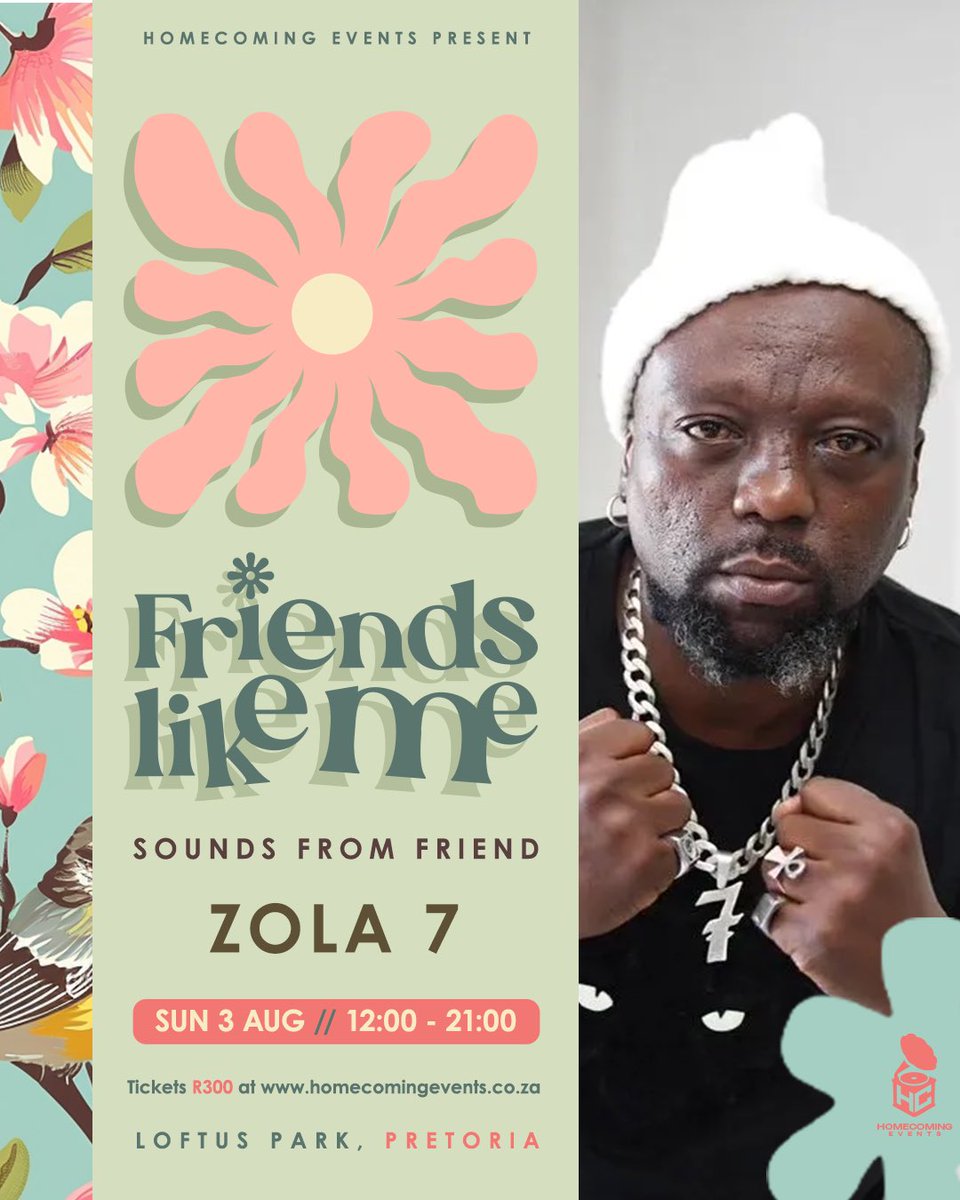 The weather’s warmer, you’re sitting on a picnic blanket with your best friend and Langa’elihle comes on during Momo’s set at #FriendsLikeMe 🥹🔥

If you haven’t gotten your ticket yet, don’t sleep, they’re 75% SOLD OUT so get yours NOW from homecomingevents.co.za 🫵🏾