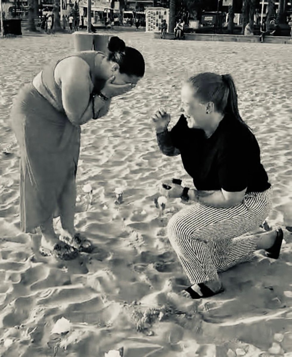 Huge congrats to Mel &amp; Shannon on their engagement!

Mel &amp; Shannon have been footballing with the club for many years so their skills came handy in not dropping the ring in the sand!

We wish them all the best and a lifetime of happiness together.

#crumlingaa #crumlin #gaa #lgfa