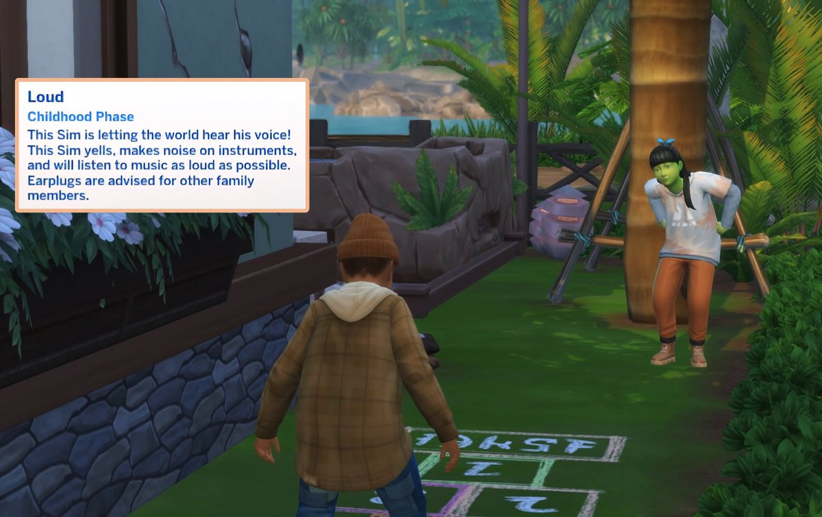 After Ivy &amp; Mila were done with the picnic, Ivy suggested to Kai that they play hopscotch together so he won't feel left out.
"C'mon why are you moving like that, you're gonna lose as always."
"Hey this is my first time, give me a break! Plus im going through a phase right now!"