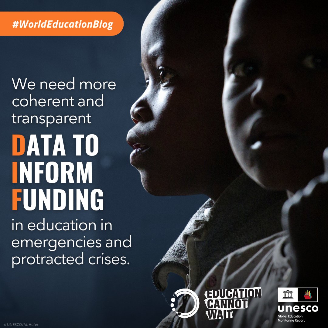 Global Education Monitoring Report UNESCO (@gemreport) on Twitter photo Only 29% of humanitarian education appeals were funded in 2024.
In a world of growing crises, fragmented & inconsistent data is holding back effective funding.
We need better data to #FundEducation!
Read #WorldEducationBlog by #GEMReport & <a href="/EduCannotWait/">Education Cannot Wait</a>: bit.ly/3TkVwVO Only 29% of humanitarian education appeals were funded in 2024.
In a world of growing crises, fragmented & inconsistent data is holding back effective funding.
We need better data to #FundEducation!
Read #WorldEducationBlog by #GEMReport & <a href="/EduCannotWait/">Education Cannot Wait</a>: bit.ly/3TkVwVO