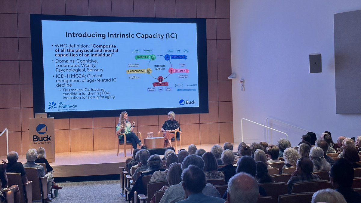 BuckInstitute's tweet image. Our first seminar of new season of our Live Better Longer Community Seminar series today! Great talk by Dr Brianna Stubbs, the Co-Dir of our Clinical Research Unit at Buck. She’s expert in exogenous ketone metabolism and its implications for performance, resilience & healthspan.