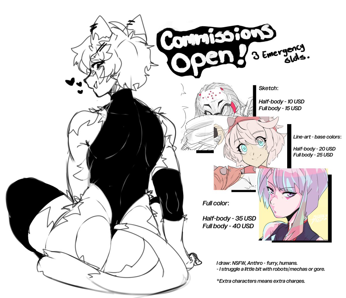 michiiru - Commissions 2/5 (@michiru_dood) on Twitter photo HI!!!
Rn I'm on a crisis and I'm forced to open and put a little discount to my commissions.
If you're interested please contact me in discord: <a href="/michiru_dood/">michiiru - Commissions 5/6</a> HI!!!
Rn I'm on a crisis and I'm forced to open and put a little discount to my commissions.
If you're interested please contact me in discord: <a href="/michiru_dood/">michiiru - Commissions 5/6</a>