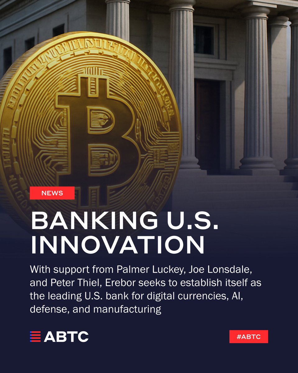 A group of high-profile tech investors led by Palmer Luckey are preparing  to launch Erebor, a U.S. bank that aims to serve U.S. tech companies in  crypto, AI, defense, and manufacturing. Could