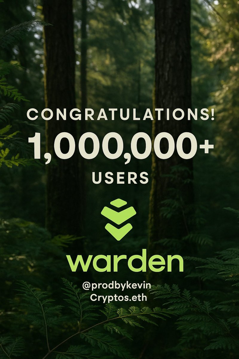 JosaF787's tweet photo. 5 weeks since launch — and already 1,000,000+ users! 🚀 
That’s what happens when you build UX right and actually listen to your community. @wardenprotocol

Every bug, idea, and request — heard &amp; actioned.

+5% to the $WARD milestone pool 🎉
Thank you for being part of this! 💜 https://t.co/rqp5by86b1