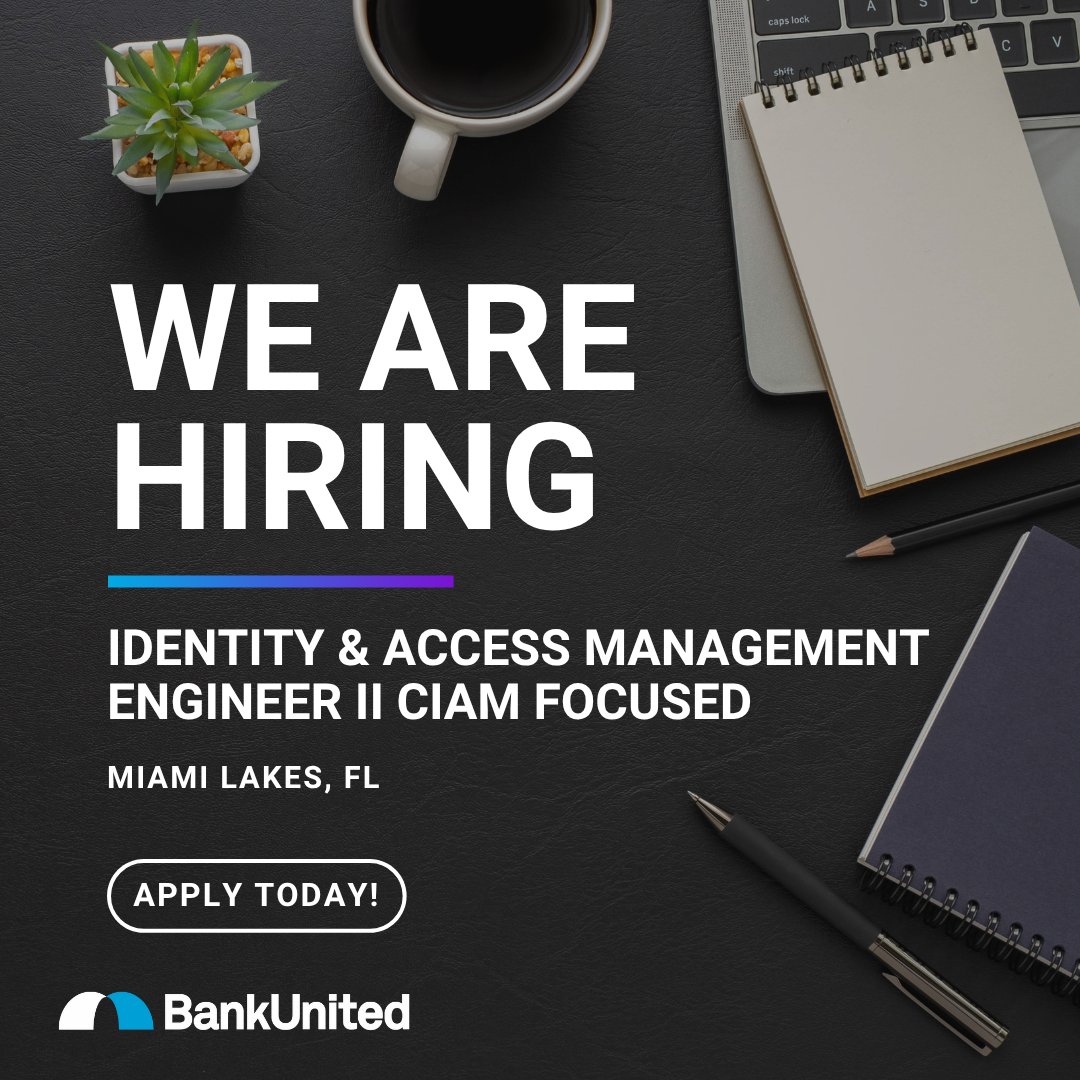 #WorkWithUsWednesday 📣 Looking for a new career? We're hiring at BankUnited! Join a collaborative team and grow your career. Apply today! bit.ly/46pqSlR 

#WeAreHiring #NowHiring #CareerOpportunities #BankUnited #JoinOurTeam #JobSearch