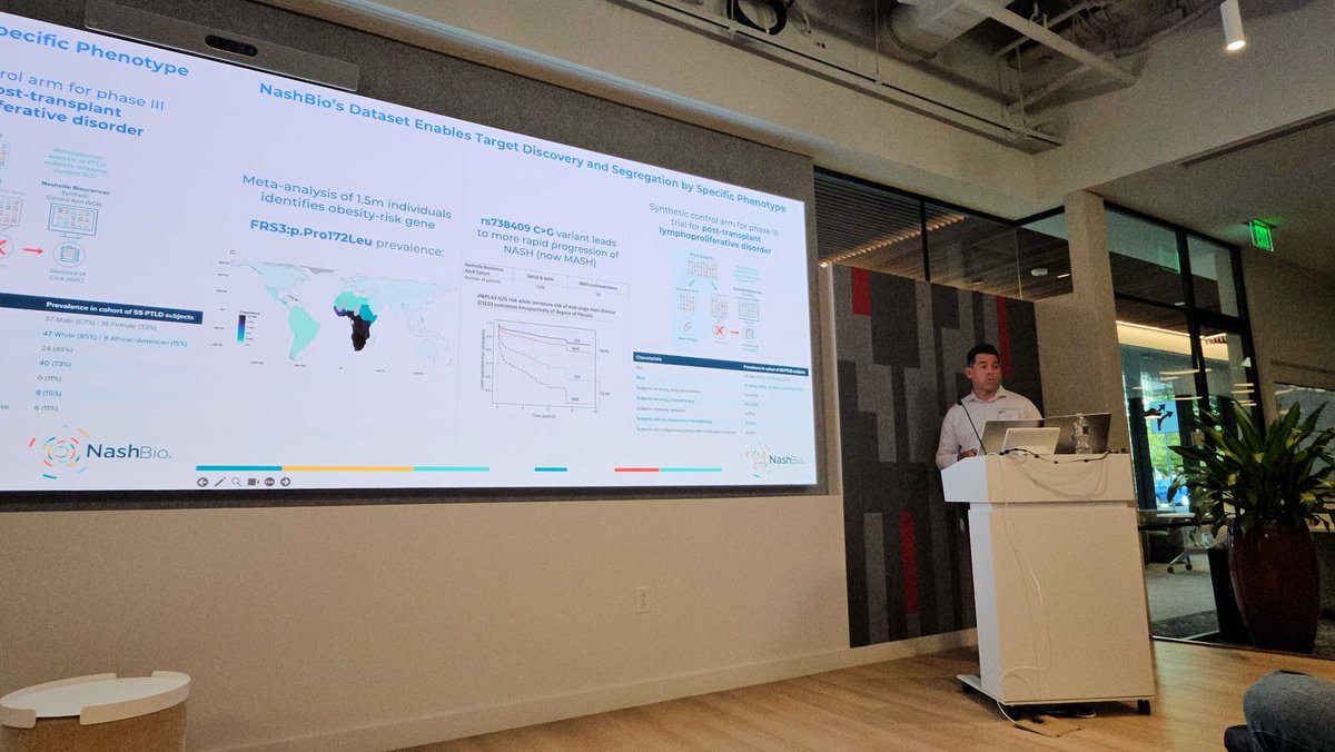 NashvilleBio's tweet image. Last week, we had the pleasure of sponsoring the #DataDrivenPharma Evening Forum in Cambridge, MA! Our Business Development Director Seth Belcher gave an insightful talk with a few case studies featuring our unique dataset💡