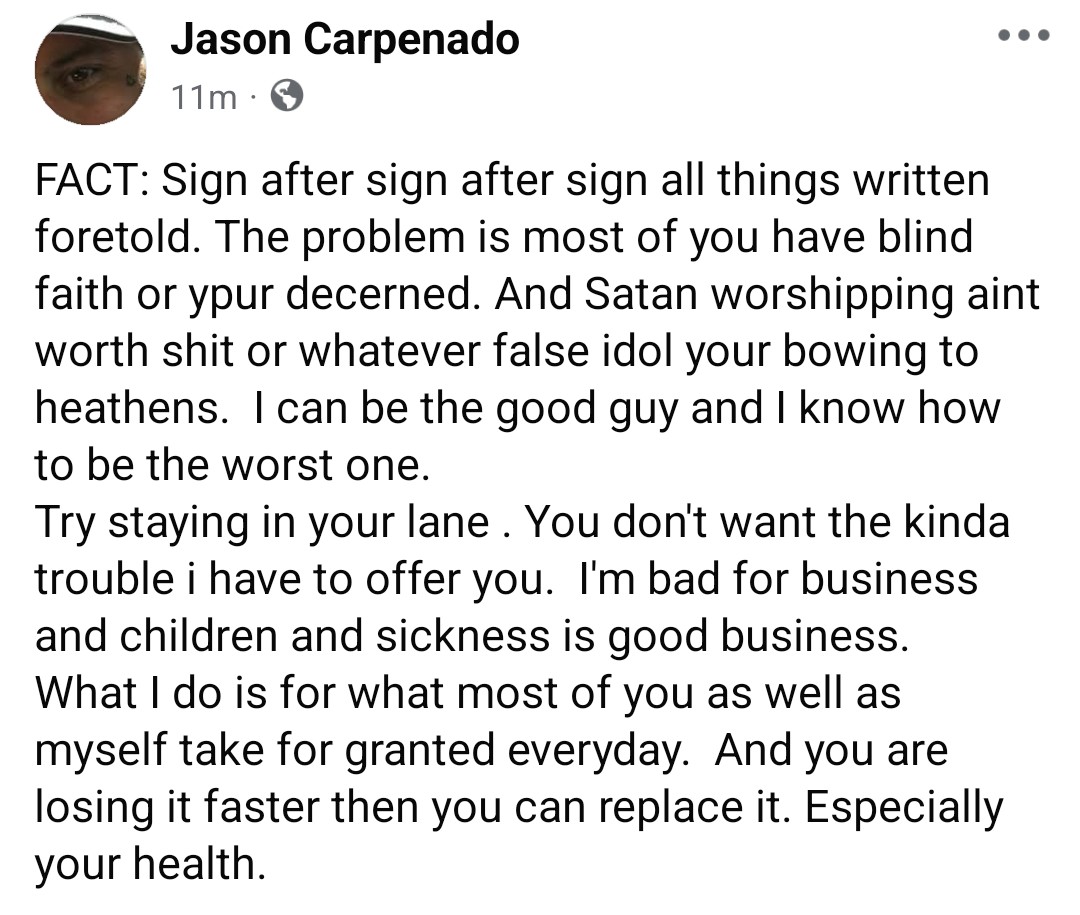 Jason Victor Carpenado (@doomsdaybringr) on Twitter photo 