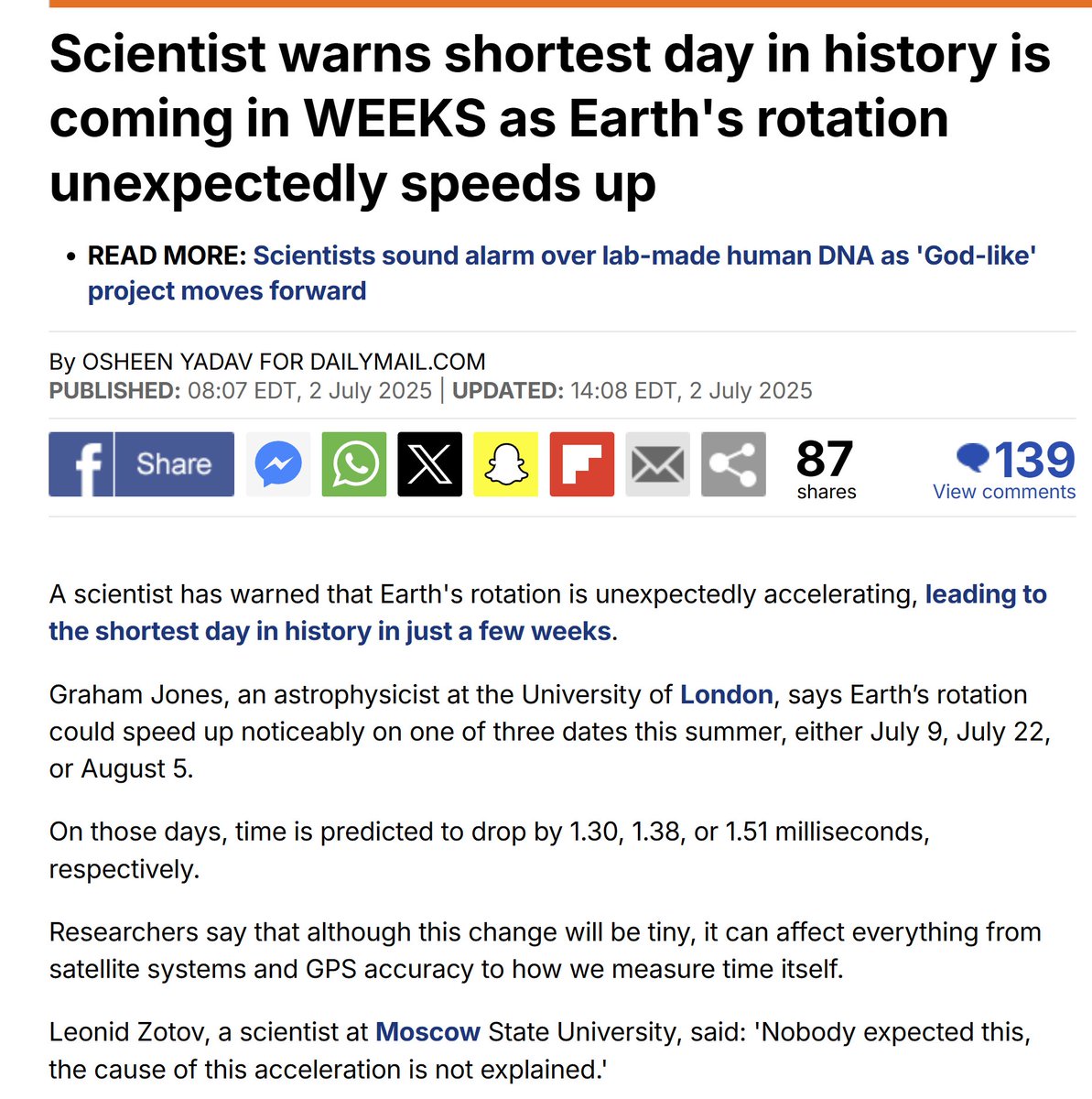 It's happening! 👏😁

"We’re going away. Pack your shit, folks. We’re going away ... Just another closed-end biological mistake. An evolutionary cul-de-sac. The planet’ll shake us off like a bad case of fleas"  - George Carlin