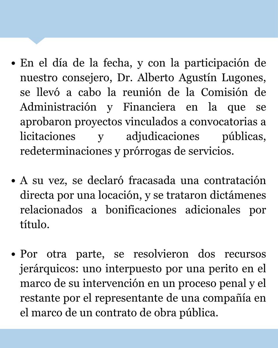 En el día de hoy se llevó a cabo la reunión de la Comisión de Administración y Financiera del <a href="/cmagistratura/">Consejo de la Magistratura de la Nación</a> 

👉🏼Más información en la publicación.