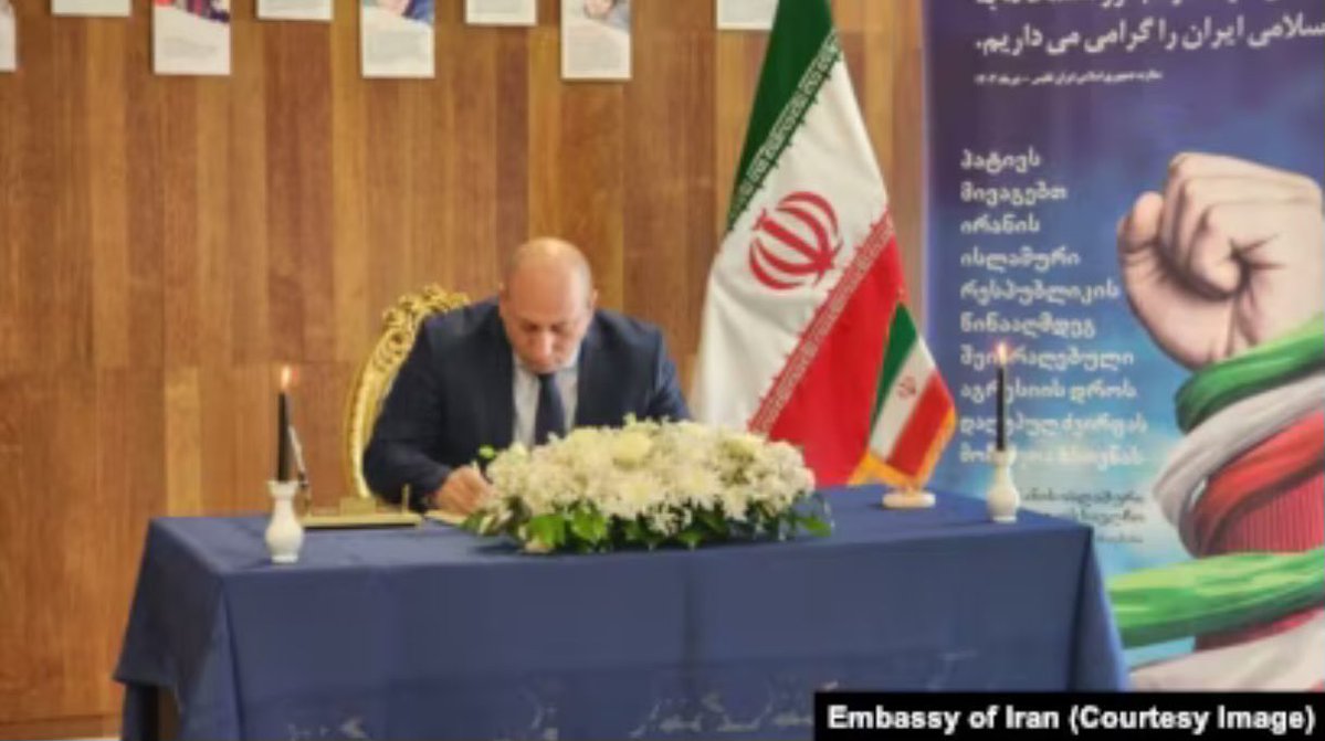 The anti-American Georgian Dream regime went to the embassy of the terrorist regime in Tehran for an event dedicated to the “Memorial of the Martyrs Killed in the Israeli Regime Attack” and expressed solidarity with terrorists. Georgian Dream loves terrorist Iran &amp; the Chinese