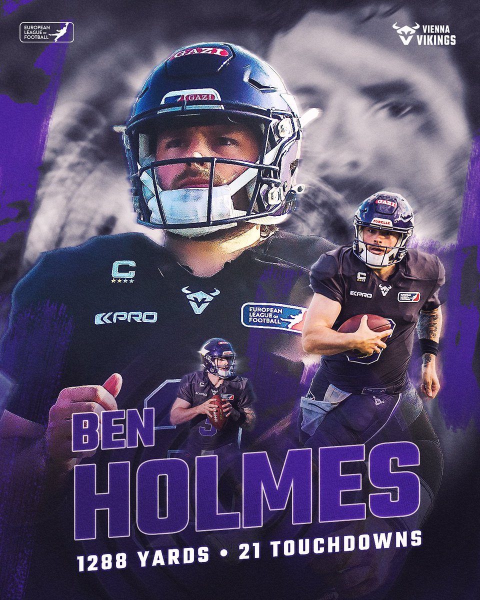 Vienna Vikings (@viennavikings) on Twitter photo After 6 games in the 2025 Regular Season: 1288 yards and 21 touchdowns. ๐๐ค
#BenVP on the path to a new franchise record โฆ
#PurpleReign #ViennaVikings #ELF2025 | <a href="/benholmes1006/">Ben Holmes</a>
๐ธ <a href="/HJirgal/">hannes jirgal</a> ๐จโ๐จ fi.skalski After 6 games in the 2025 Regular Season: 1288 yards and 21 touchdowns. ๐๐ค
#BenVP on the path to a new franchise record โฆ
#PurpleReign #ViennaVikings #ELF2025 | <a href="/benholmes1006/">Ben Holmes</a>
๐ธ <a href="/HJirgal/">hannes jirgal</a> ๐จโ๐จ fi.skalski