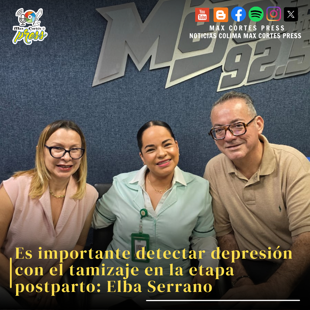 maxcortespress's tweet image. Es importante detectar #depresión con el #tamizaje en la etapa #postparto: Elba Serrano
✅   Escucha la entrevista aquí: 👇
maxcortespress.com.mx/2025/07/es-imp…
#IMSS #RecienNacidos #Colima #MaxCortesPress #noticias #lamejorfm #fyp #parati #LBN #LasBuenasNoticiasTambienSonNoticia