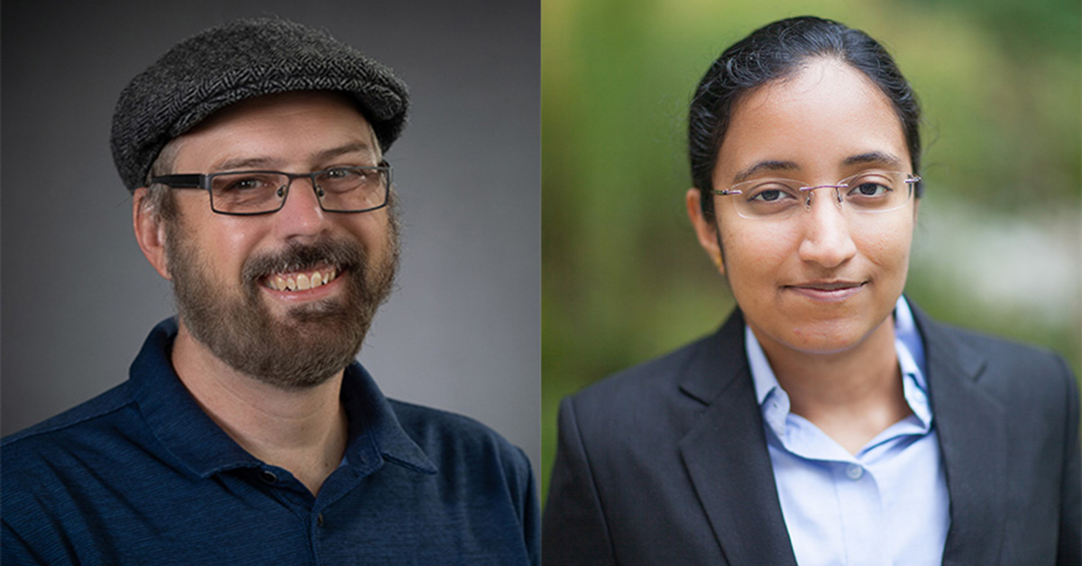 .<a href="/PurdueENE/">Purdue Engineering Education</a>'s Jason Morphew and <a href="/purdue_ie/">Purdue IE</a>'s  Sivaranjani Seetharaman were chosen by the <a href="/theNAEng/">National Academy of Engineering</a> for the <a href="/FrontiersNAE/">The Grainger Foundation Frontiers of Engineering</a> symposium. 

The event will gather the most promising early-career researchers to advance these leading-edge areas of engineering: bit.ly/3I8StO4